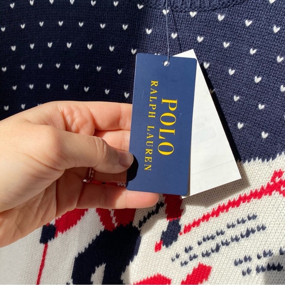 Polo Ralph Lauren Ski Print Sweater – Kids/Boys 14-16, Fits Women’s S/M - Picture 4 of 11